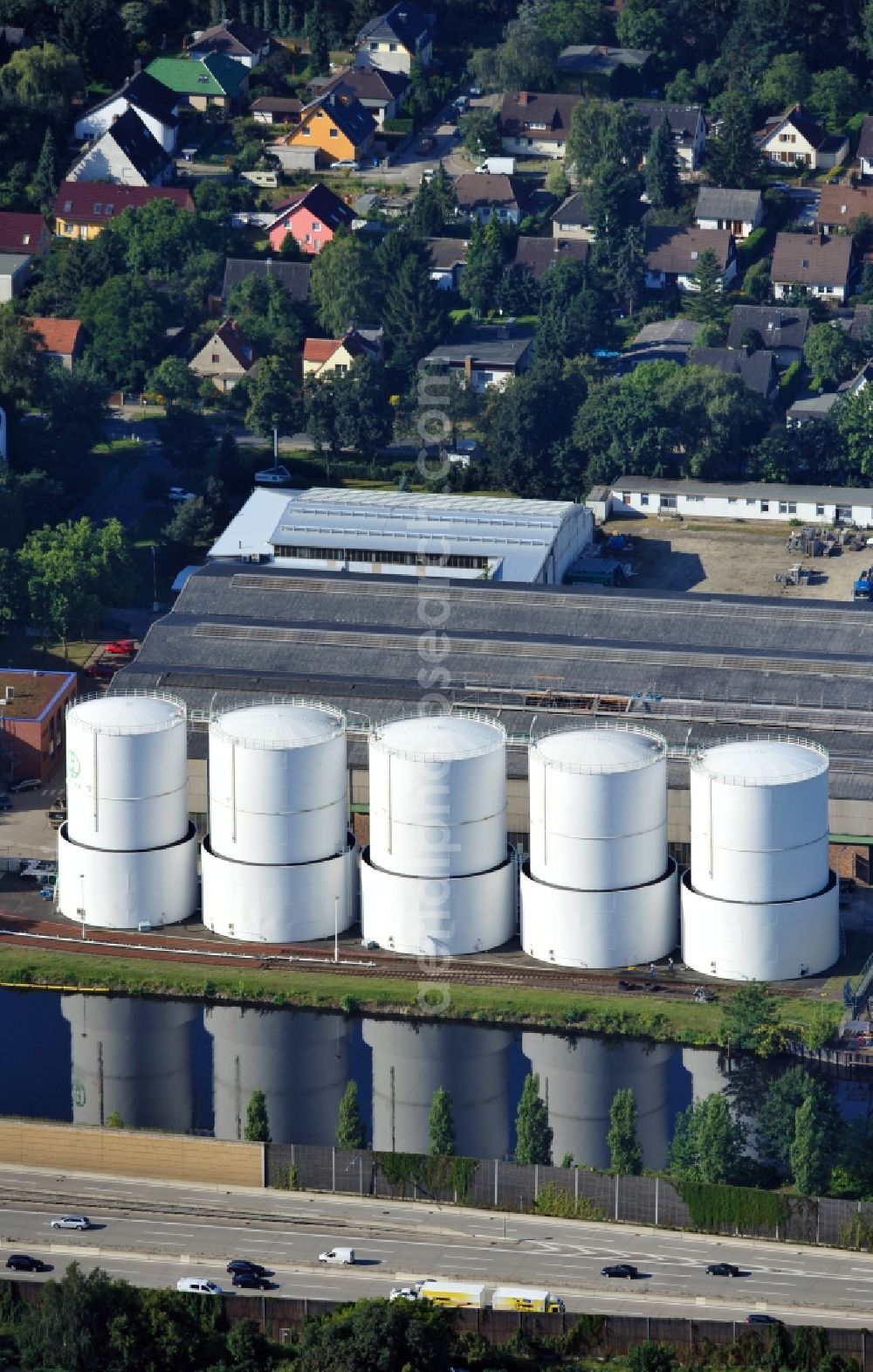 Berlin from the bird's eye view: View of UNITANK tank farm Rudow in Berlin