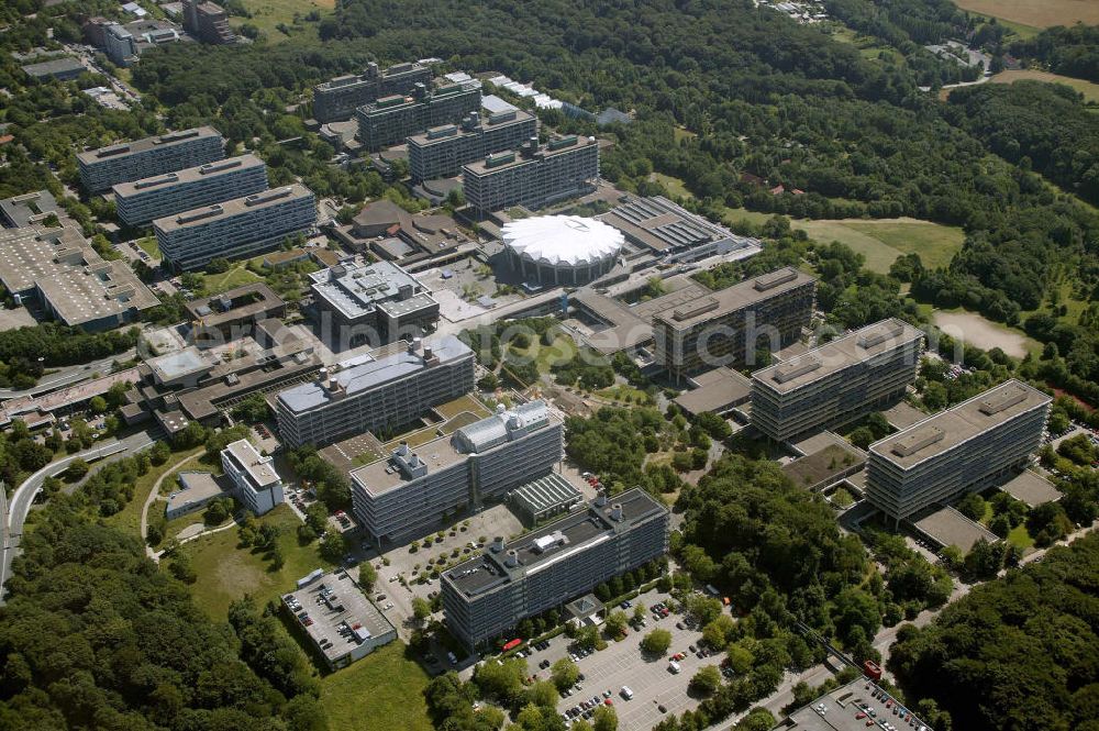 Bochum from the bird's eye view: Blick auf die Ruhr-Universitaet in Bochum.