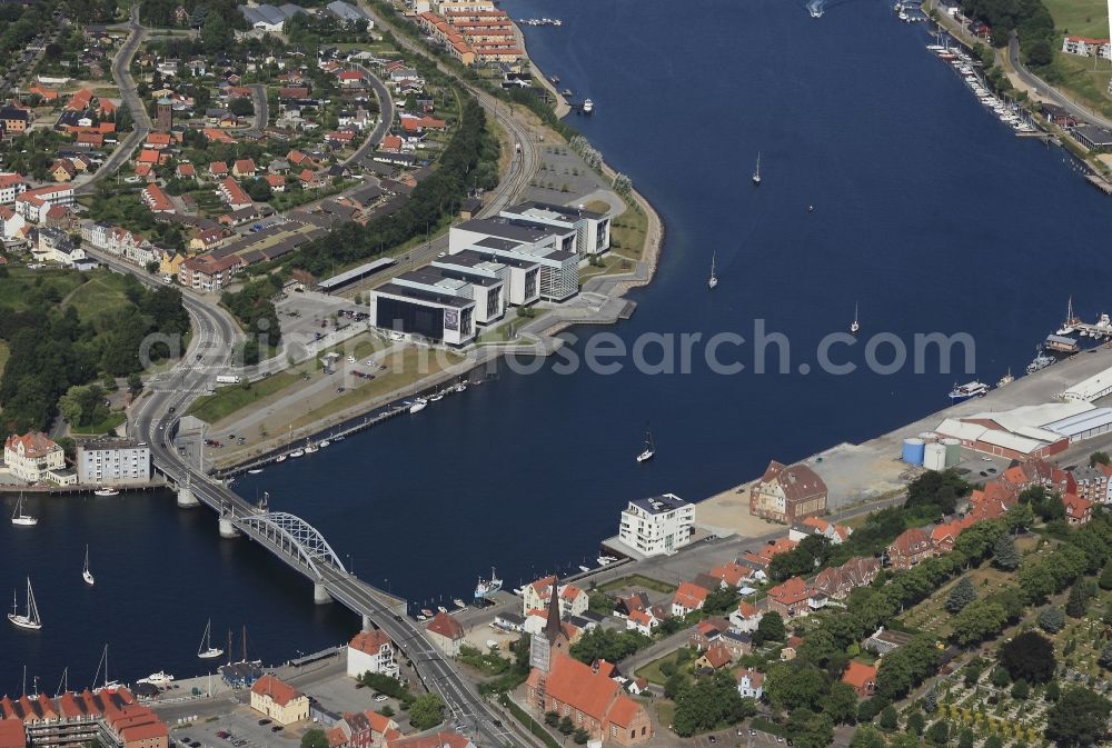 Aerial image Sonderburg - University Alsion on Alssund in Sonderborg in Denmark