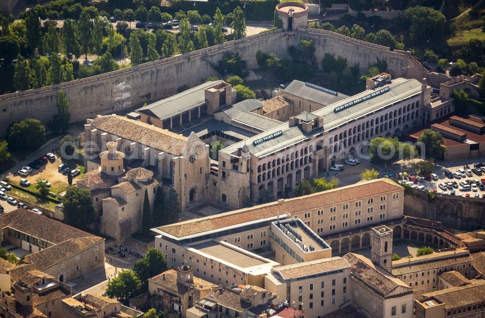 Girona from the bird's eye view: University of Girona in downtown Girona in Spain