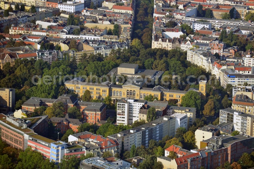 Berlin from the bird's eye view: View of the Berlin University of the Arts with surrounding housing area. The Berlin University of the Arts is a public art school in Berlin, one of the four universities in the city