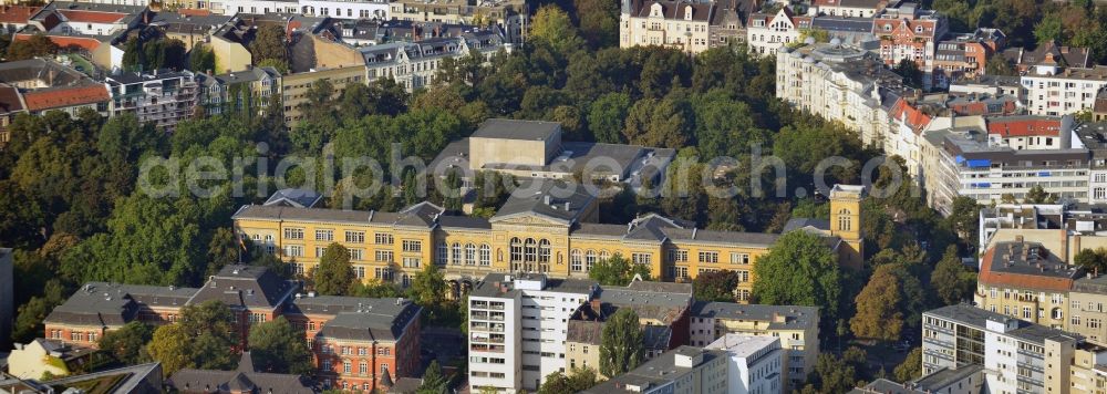 Aerial image Berlin - View of the Berlin University of the Arts with surrounding housing area. The Berlin University of the Arts is a public art school in Berlin, one of the four universities in the city