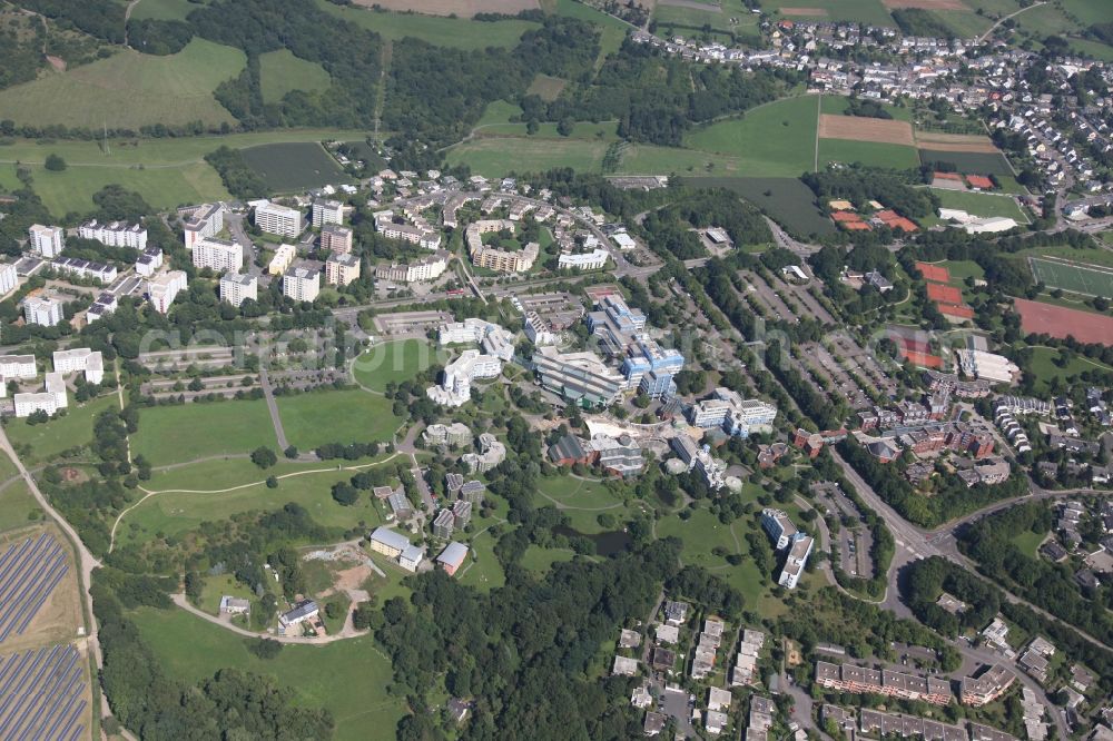 Aerial photograph Trier - Campus of the University of Trier in Rhineland-Palatinate