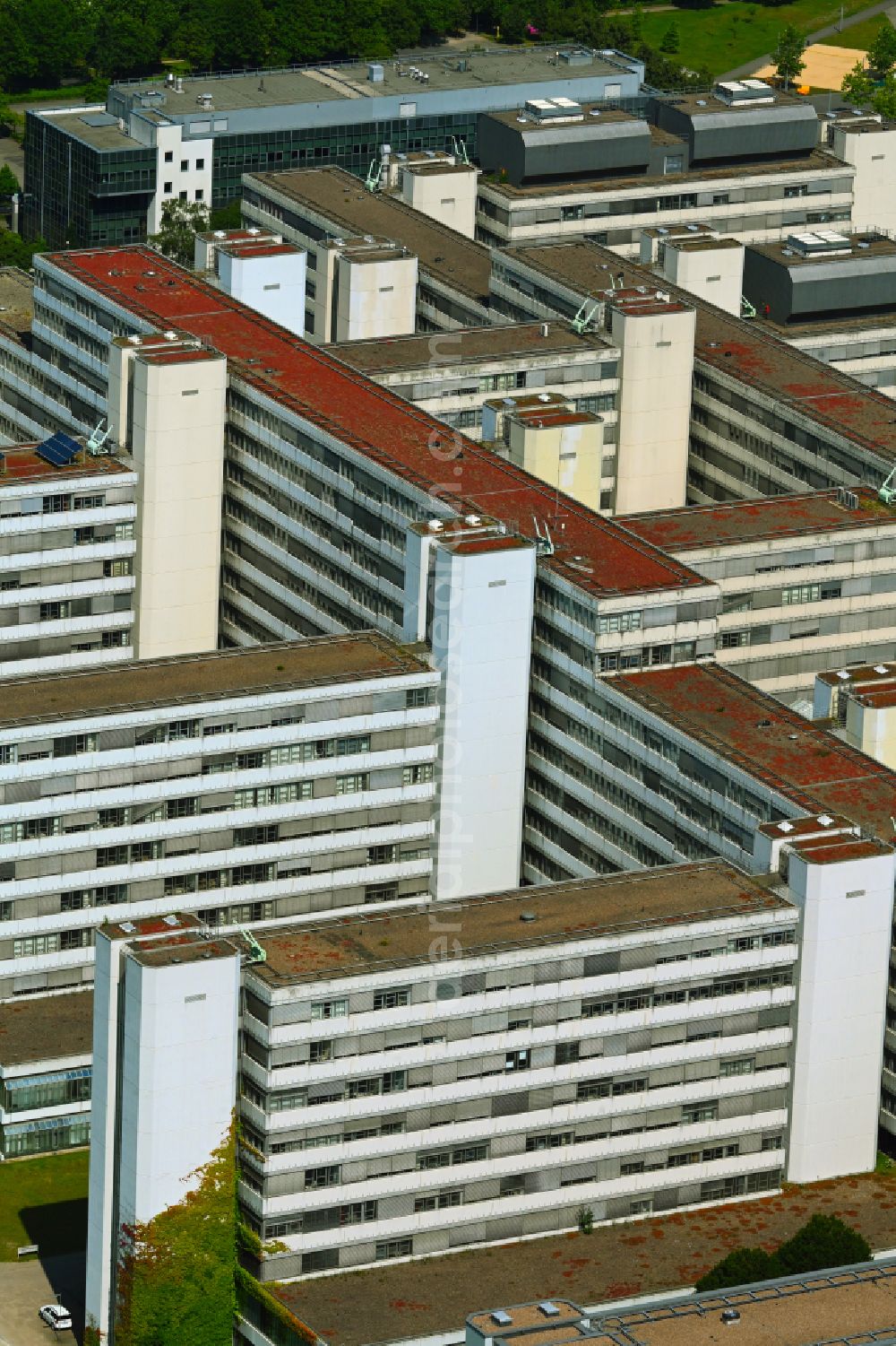 Aerial image Bielefeld - Campus university building complex on Universitaetsstrasse in Bielefeld in the state of North Rhine-Westphalia, Germany