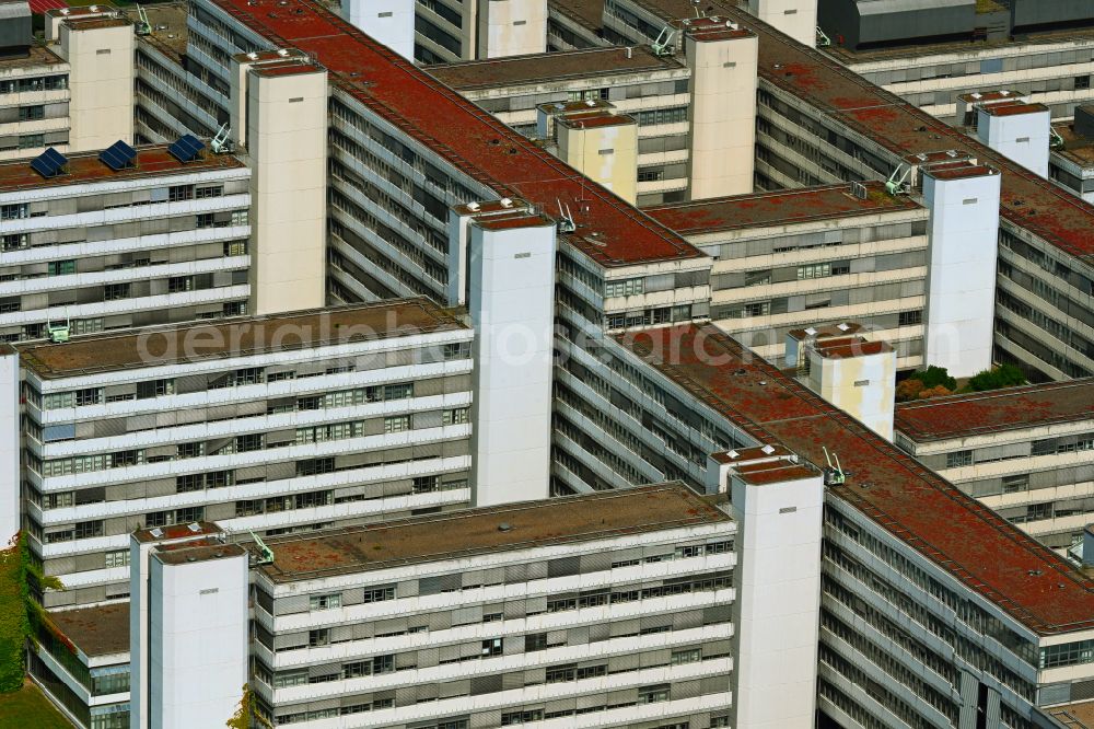 Aerial photograph Bielefeld - Campus university building complex on Universitaetsstrasse in Bielefeld in the state of North Rhine-Westphalia, Germany