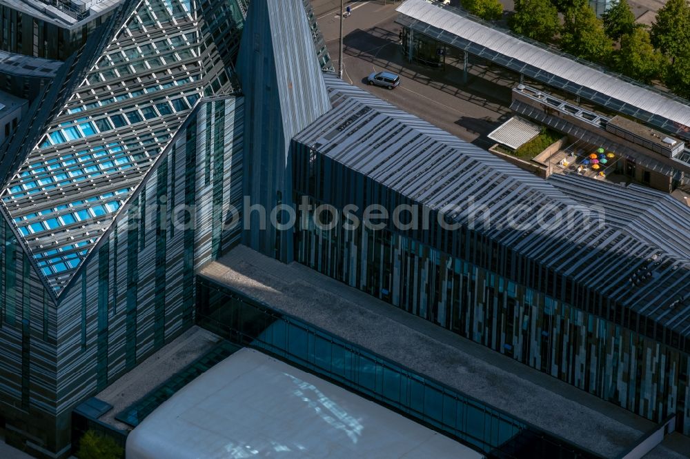 Leipzig from above - Main university building Neues Augusteum on Augustusplatz in the district Zentrum in Leipzig in the state Saxony, Germany