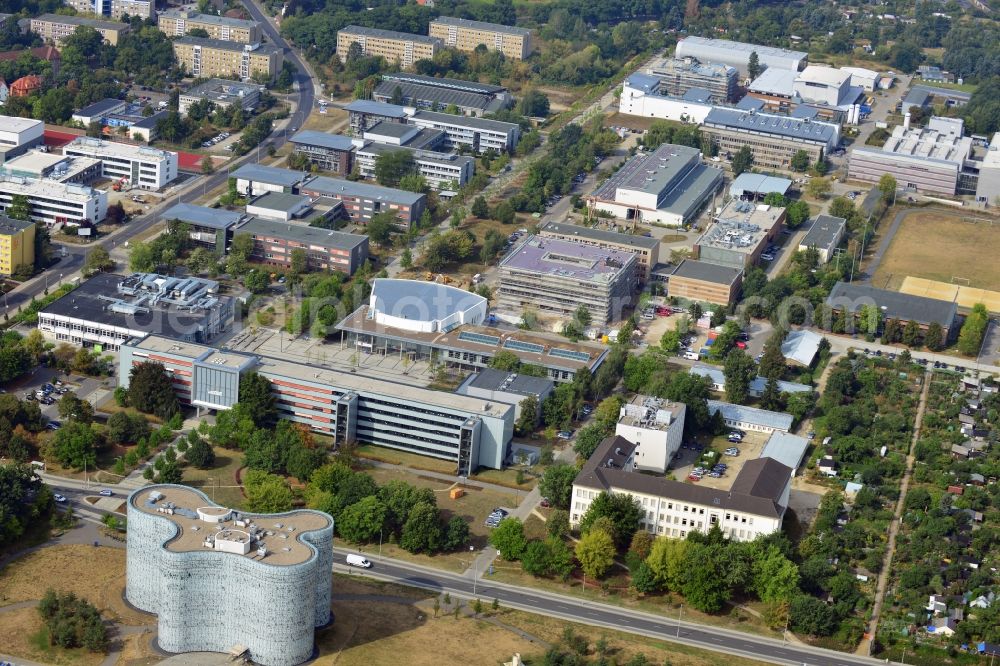 Aerial photograph Cottbus - View of the new building of the University Library of BTU Cottbus in Brandenburg