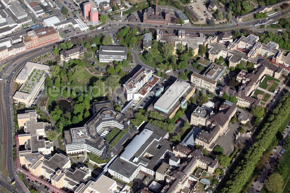 Mannheim from above - University Hospital of Mannheim in the state of Baden Wurttemberg