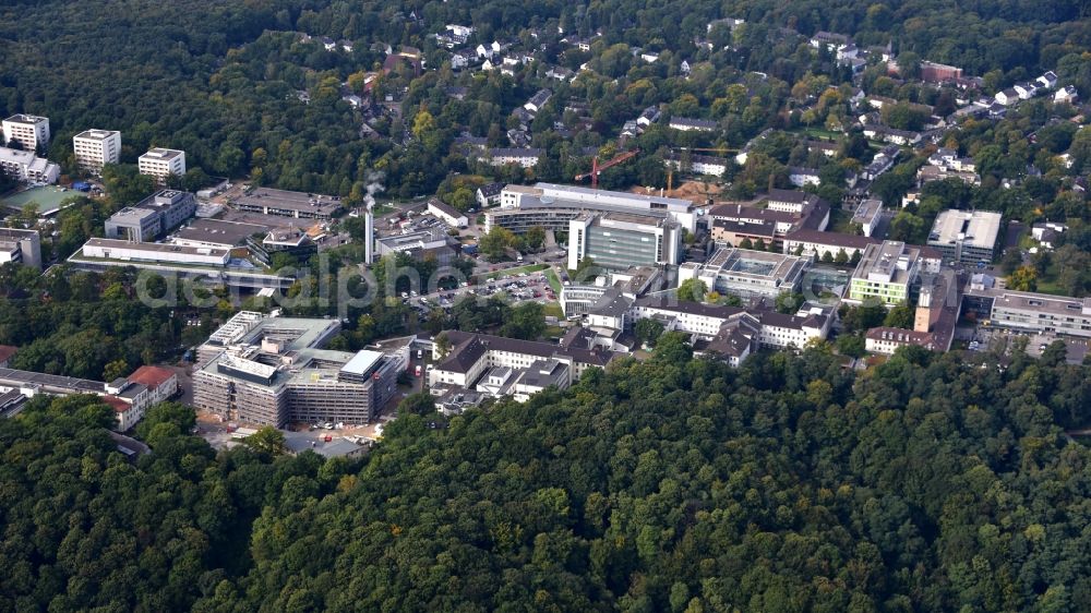 Bonn from the bird's eye view: University Hospital Bonn on the Venusberg in Bonn in the state North Rhine-Westphalia, Germany