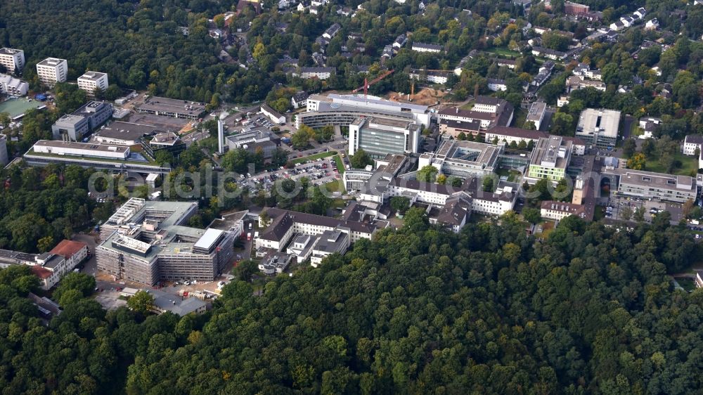 Bonn from above - University Hospital Bonn on the Venusberg in Bonn in the state North Rhine-Westphalia, Germany