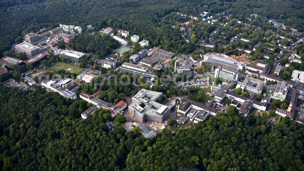 Bonn from the bird's eye view: University Hospital Bonn on the Venusberg in Bonn in the state North Rhine-Westphalia, Germany