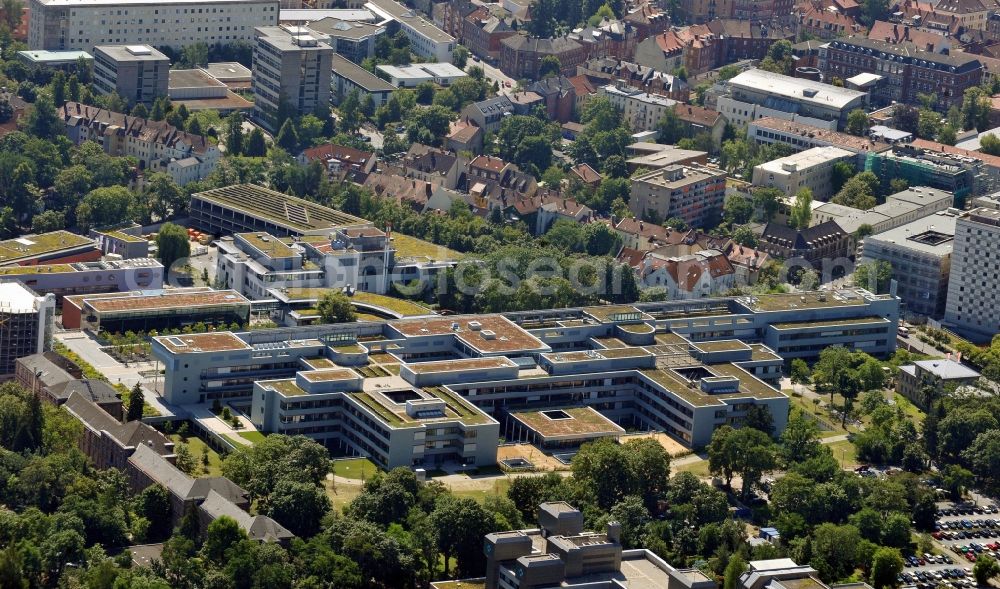 Aerial photograph Erlangen - View of the univerity hospital Erlangen in the state Bavaria