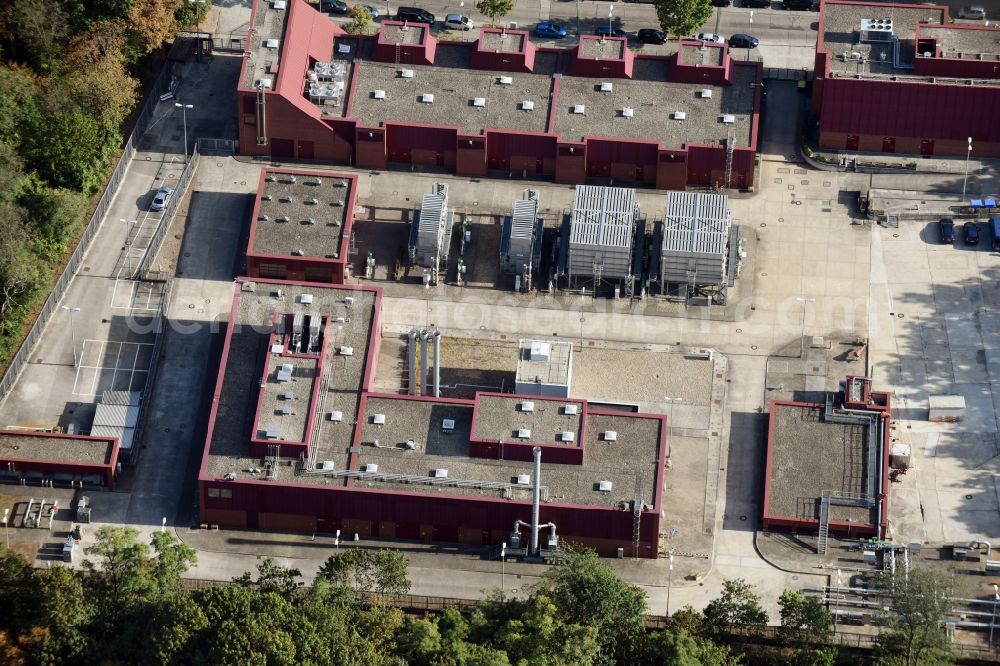 Aerial photograph Berlin - Underground gas storage field of Berliner Erdgasspeicher GmbH & Co. KG an der Glockenturmstrasse in Berlin