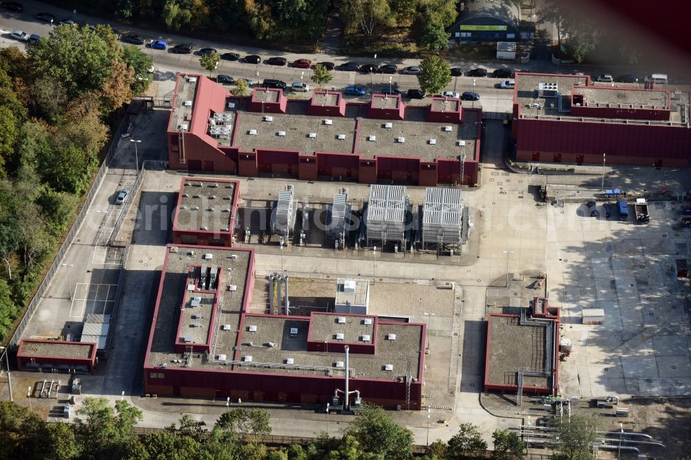 Berlin from above - Underground gas storage field of Berliner Erdgasspeicher GmbH & Co. KG an der Glockenturmstrasse in Berlin