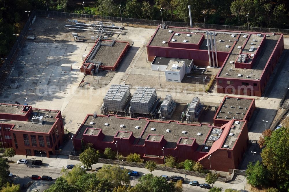 Berlin from above - Underground gas storage field of Berliner Erdgasspeicher GmbH & Co. KG an der Glockenturmstrasse in Berlin