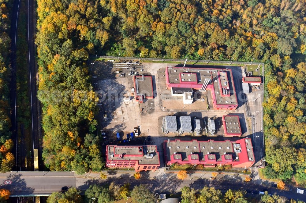 Aerial image Berlin - Underground gas storage field of Berliner Erdgasspeicher GmbH & Co. KG an der Glockenturmstrasse in Berlin