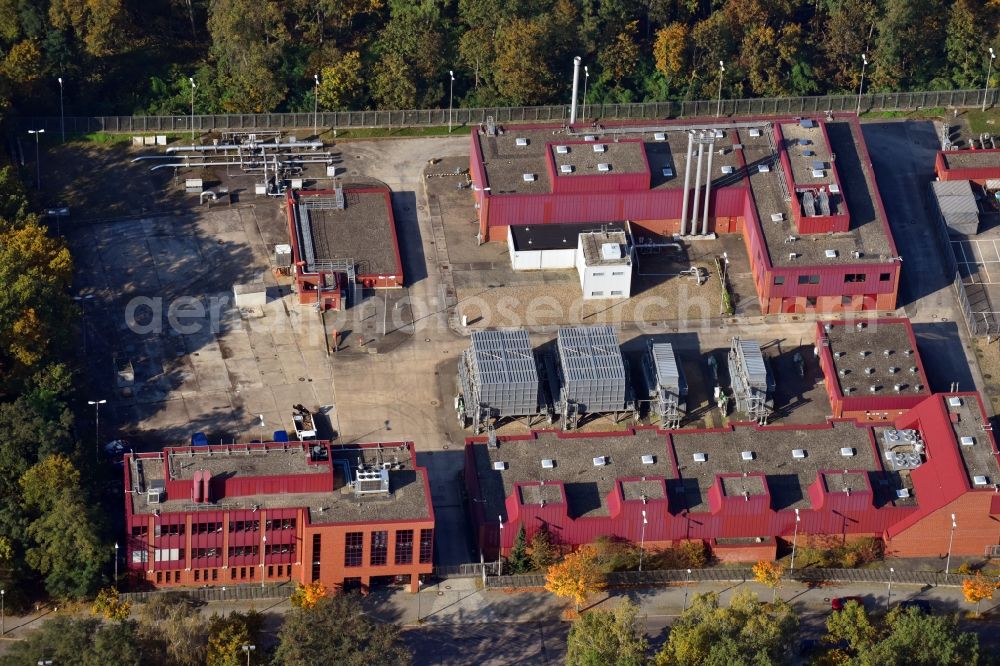 Aerial image Berlin - Underground gas storage field of Berliner Erdgasspeicher GmbH & Co. KG an der Glockenturmstrasse in Berlin