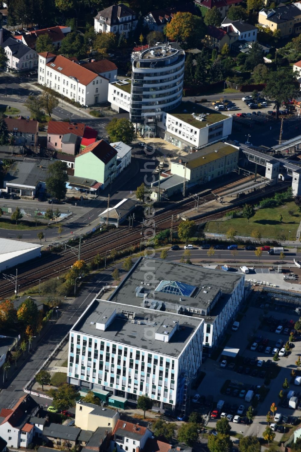 Aerial photograph Fürstenwalde/Spree - Administration building of the company Bonava Deutschland GmbH Am Nordstern in Fuerstenwalde/Spree in the state Brandenburg, Germany