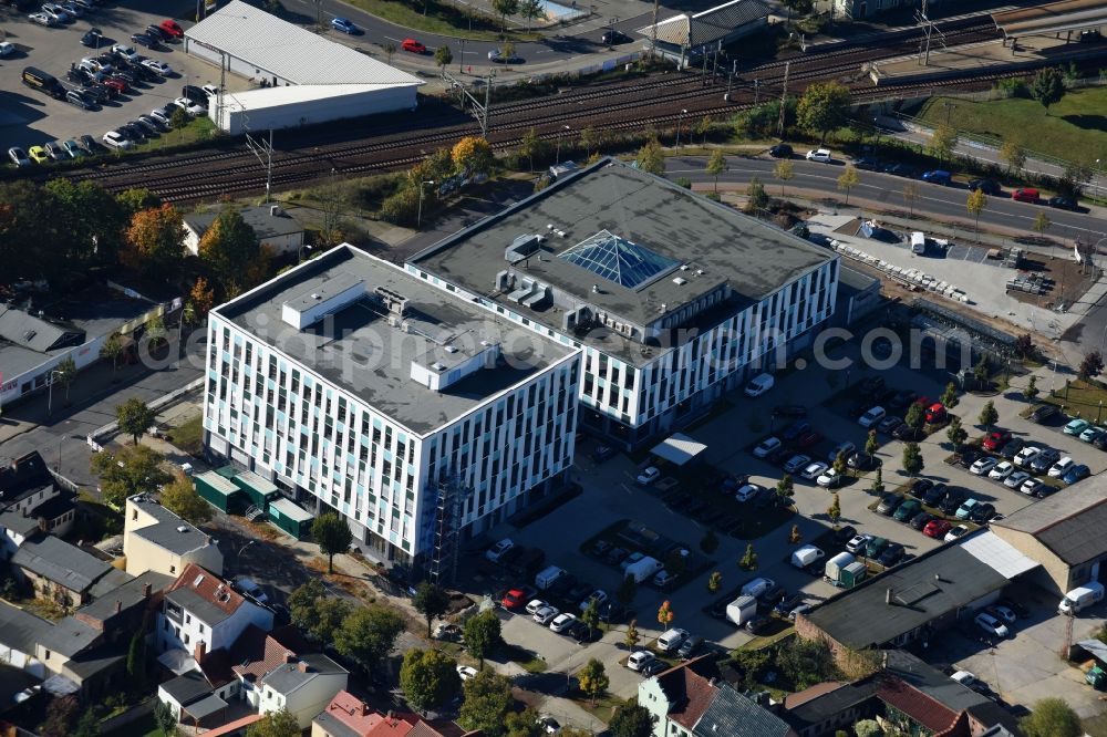 Aerial image Fürstenwalde/Spree - Administration building of the company Bonava Deutschland GmbH Am Nordstern in Fuerstenwalde/Spree in the state Brandenburg, Germany