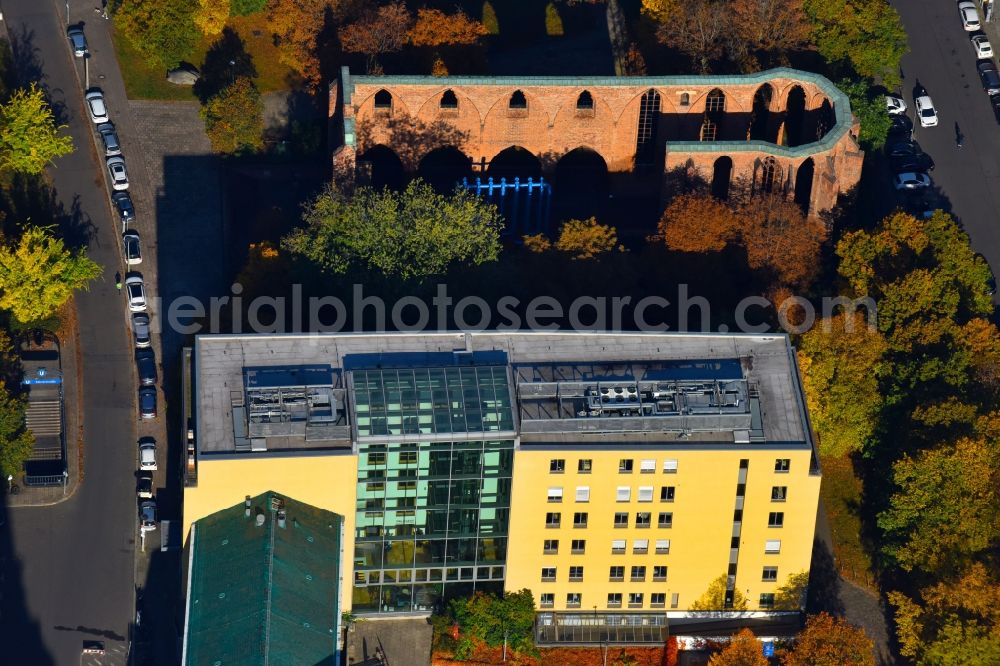 Berlin from above - Administration building of the company Hypoport AG on Klosterstrasse in the district Mitte in Berlin, Germany