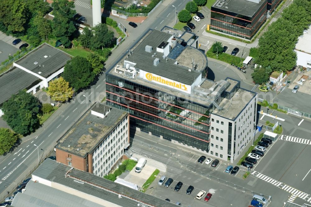 Aerial image Wetzlar - Administration building of the company Continental Automotive on Philipsstrasse in Wetzlar in the state Hesse, Germany