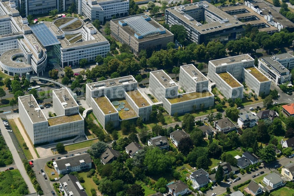 Aerial image Bonn - Administration building of the company Deutsche Telekom on Friedrich-Ebert-Allee in the district Gronau in Bonn in the state North Rhine-Westphalia, Germany