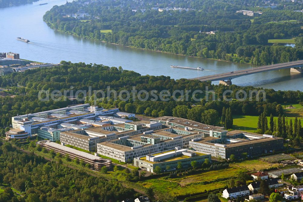 Aerial image Bonn - Administration building of the company Deutsche Telekom on Landgrabenweg in the district Beuel in Bonn in the state North Rhine-Westphalia, Germany