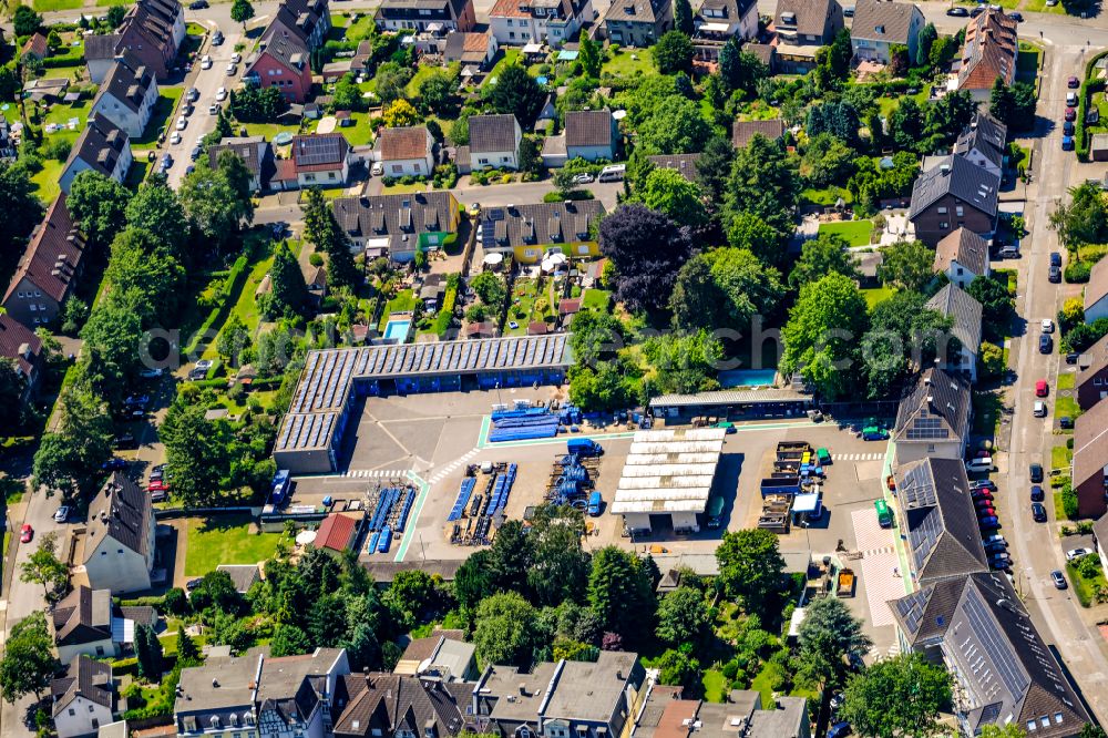 Aerial image Recklinghausen - Administration building of the company of Gelsenwasser AG on street at Herner Street in Recklinghausen at Ruhrgebiet in the state North Rhine-Westphalia, Germany