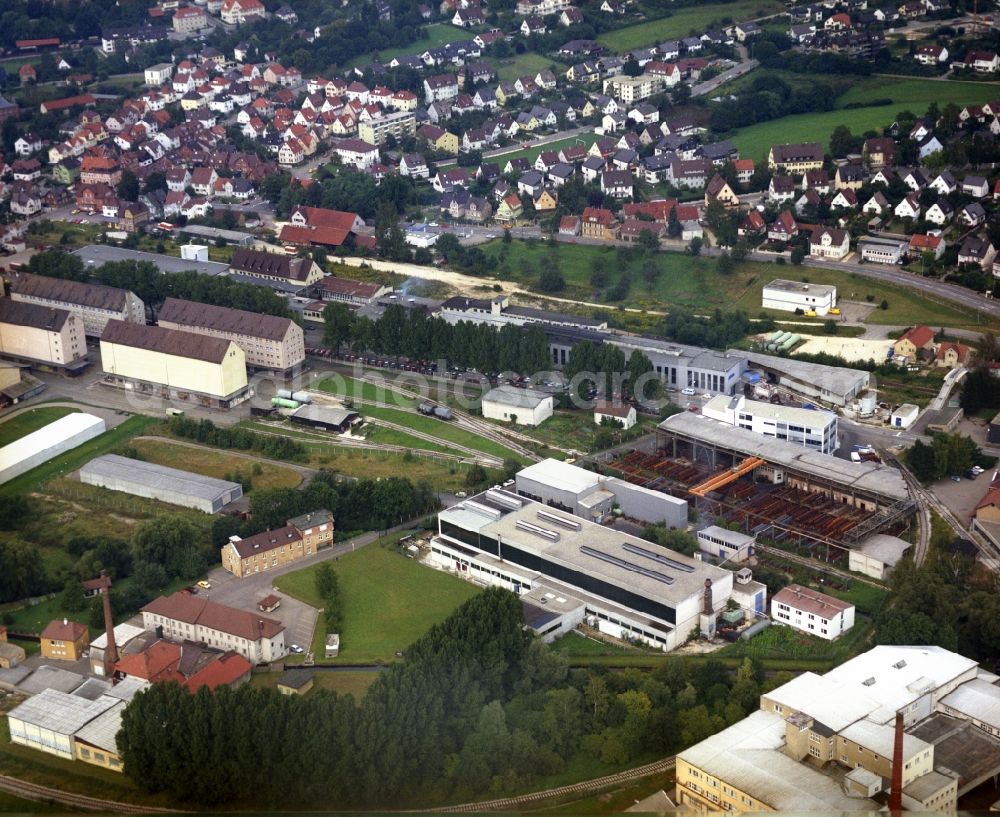 Aerial image Aalen - Administration building of the company of Gesenkschmiede Schneiof GmbH in Aalen in the state Baden-Wuerttemberg, Germany