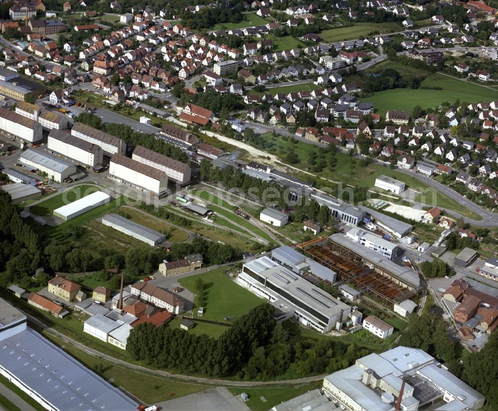 Aerial image Aalen - Administration building of the company of Gesenkschmiede Schneiof GmbH in Aalen in the state Baden-Wuerttemberg, Germany