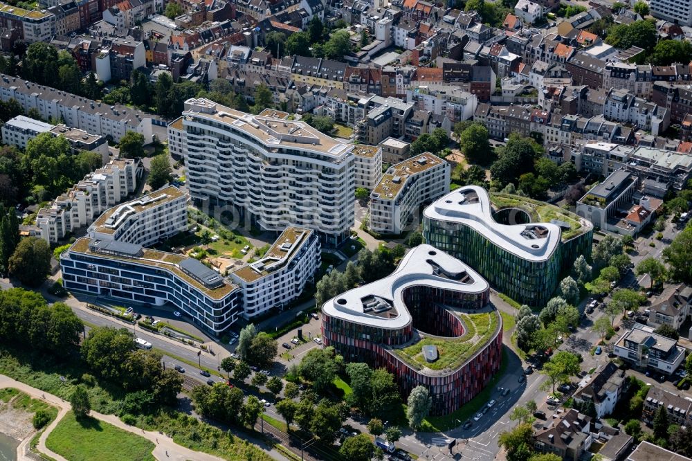 Köln from the bird's eye view: Administration building of the company of HEUBECK AG on Gustav-Heinemann-Ufer in the district Bayenthal in Cologne in the state North Rhine-Westphalia, Germany