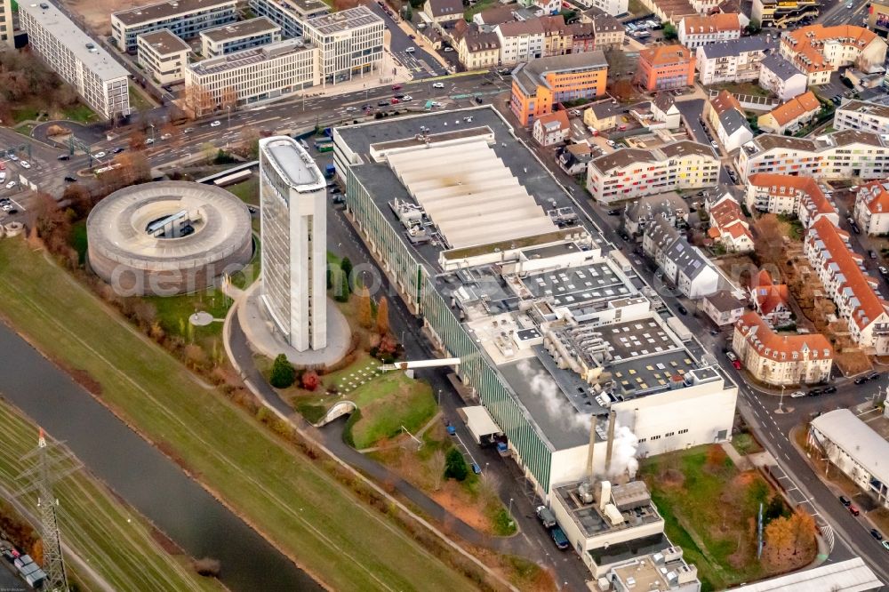 Aerial image Offenburg - Administration building of the company HUbert Burda Medien in Offenburg in the state Baden-Wurttemberg, Germany