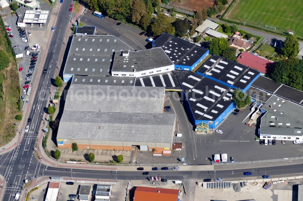 Aerial image Göttingen - Administration building of the company of Luenemann GmbH in Goettingen in the state Lower Saxony, Germany