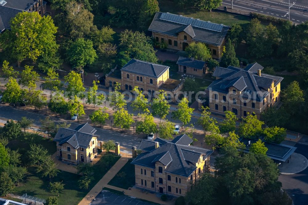 Aerial photograph Leipzig - Administration building of the company media city leipzig on Bundesstrasse 2 in the district Suedvorstadt in Leipzig in the state Saxony, Germany