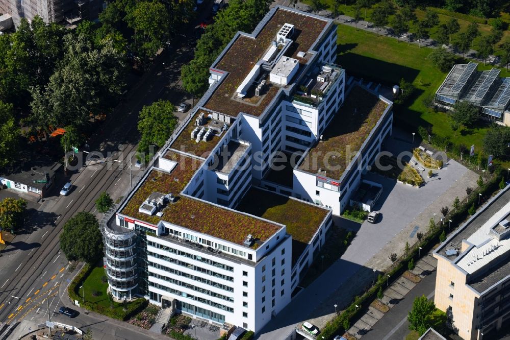 Aerial photograph Karlsruhe - Administration building of the company of PTV Group on Haid-und-Neu-Strasse in Karlsruhe in the state Baden-Wurttemberg, Germany