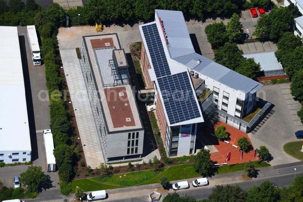 Aerial photograph Schweinfurt - Administration building of the company Riedel Bau GmbH & Co. KG on Silbersteinstrasse in Schweinfurt in the state Bavaria, Germany