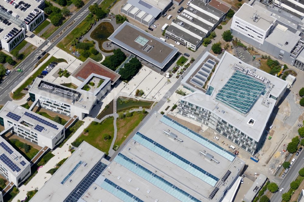 Aerial image Göttingen - Administration building of the company Sartorius AG in Goettingen in the state Lower Saxony, Germany