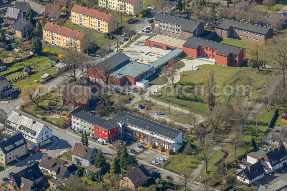 Aerial photograph Hamm - Administration building of the company Stadtteilbuero Hamm/LOS Projekt on Sorauer Strasse in Hamm in the state North Rhine-Westphalia, Germany