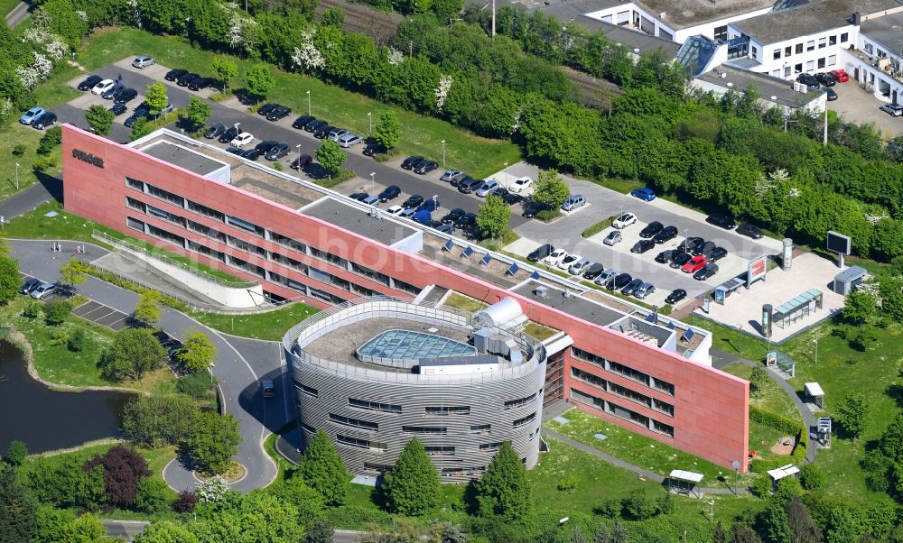 Aerial photograph Köln - Administration building of the company Stroeer on Stroeer-Allee in the district Suerth in Cologne in the state North Rhine-Westphalia, Germany