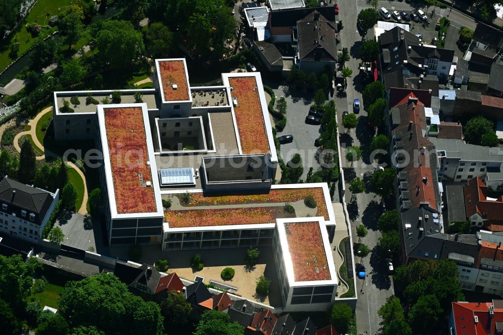 Paderborn from above - Administration building of the company of Tap Holding in Paderborn in the state North Rhine-Westphalia, Germany