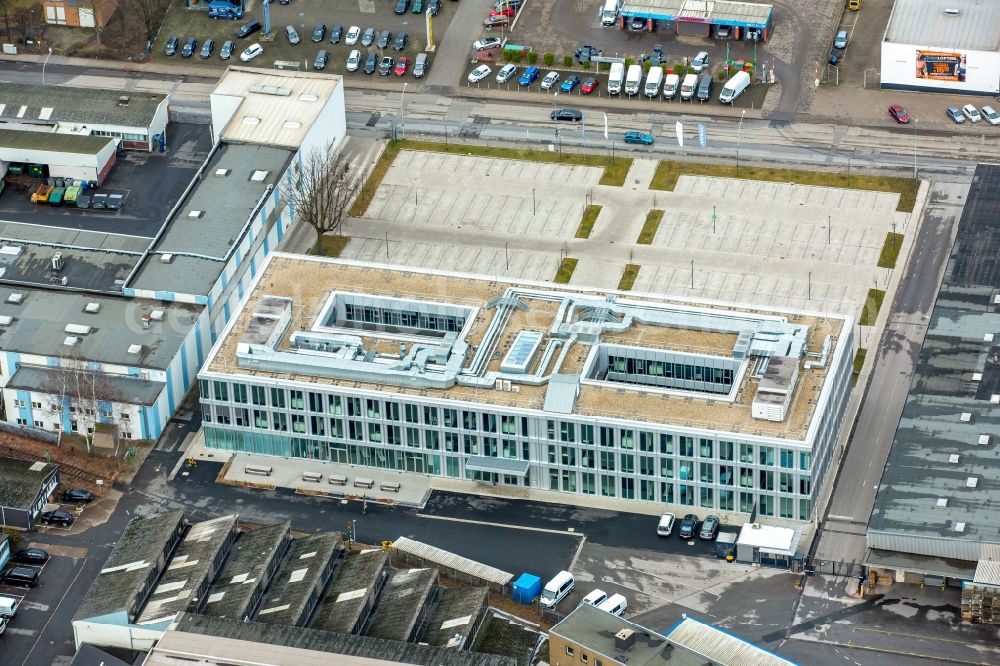 Aerial image Herne - Administration building of the company of VULKAN Gruppe on Heerstrasse in the district Wanne-Eickel in Herne in the state North Rhine-Westphalia, Germany