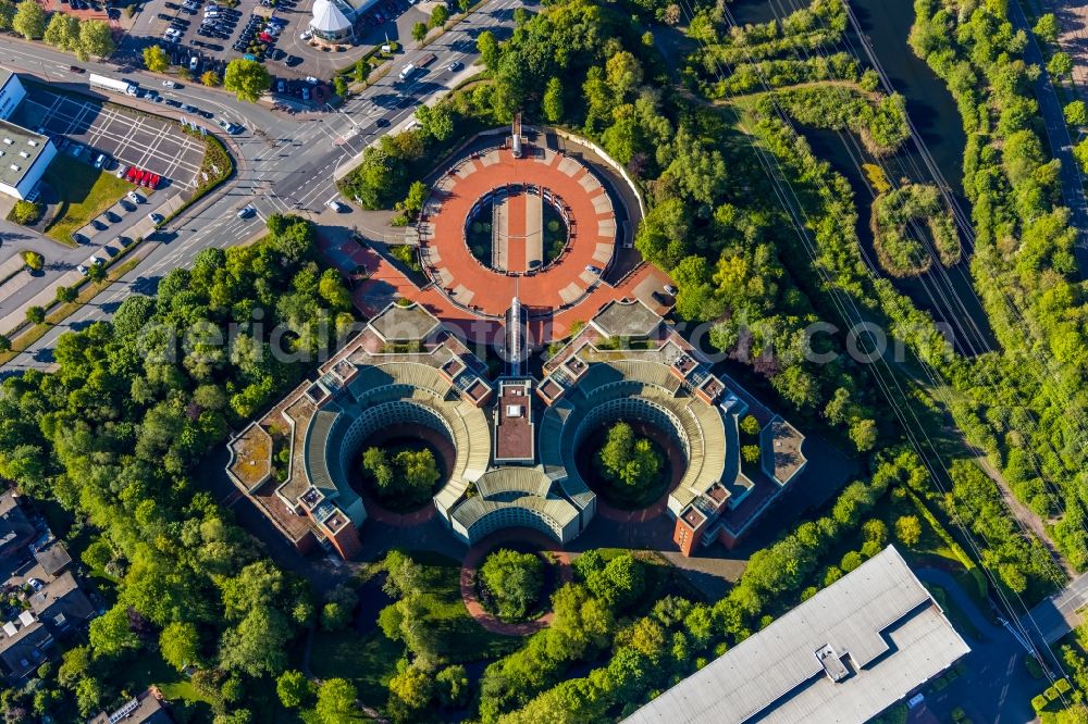 Aerial photograph Münster - Administration building of the company Westnetz GmbH on Weseler Strasse in the district Aaseestadt in Muenster in the state North Rhine-Westphalia, Germany