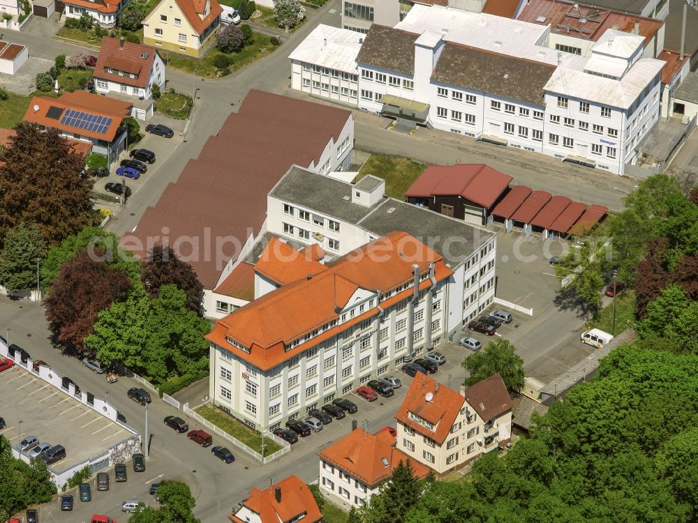 Aerial photograph Balingen - Administration building of the company of Wuerttembergische Elektromotoren GmbH in Balingen in the state Baden-Wurttemberg, Germany