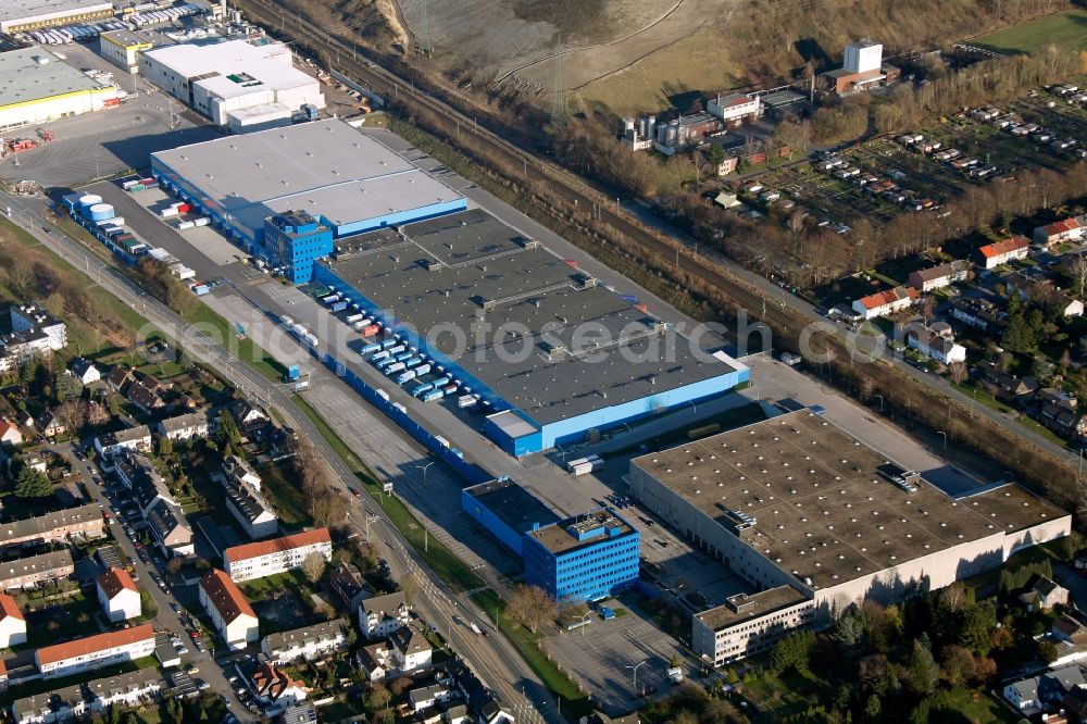 Aerial image Dortmund - View of the place of business of Tedi in Dortmund in the state of North Rhine-Westphalia