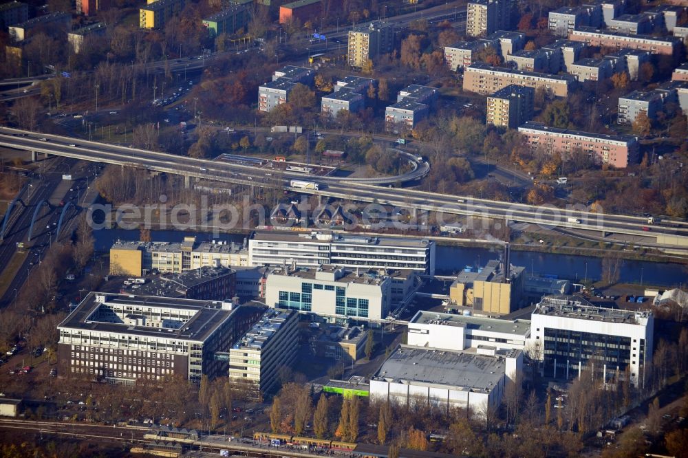 Aerial image Berlin - View of places of business in the district Charlottenburg in Berlin