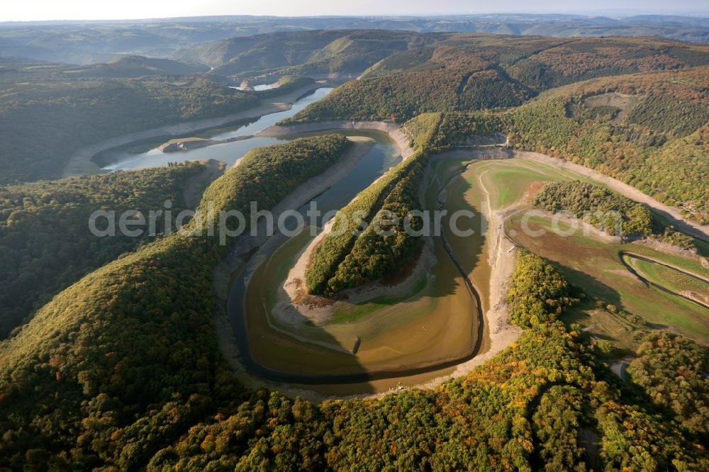 Aerial image Gemünd - View of the Urfttalsperre near Gemuend in the state of North Rhine-Westphalia