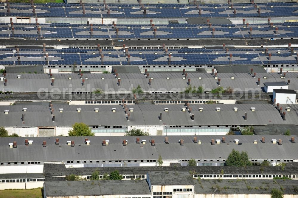 Burgstall OT Sandbeiendorf from above - View of arrangement of the van Gennip Tierzuchtanlagen GmbH & Co. KG in the district Sandbeiendorf of the town Burgstall in Saxony-Anhalt