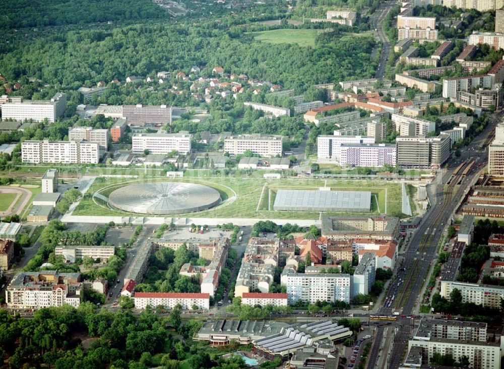 Aerial image Berlin - Friedrichshain - Velodrom an der Landsberger Allee.