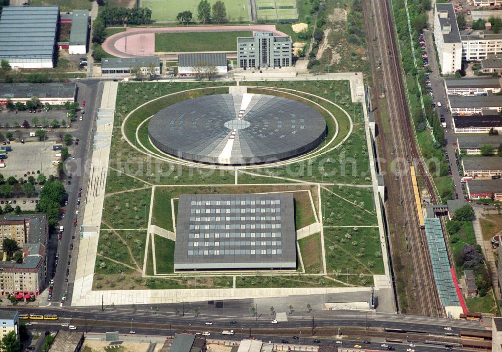 Aerial photograph Berlin - The multipurpose hall and velodrome at the Landsberger Allee