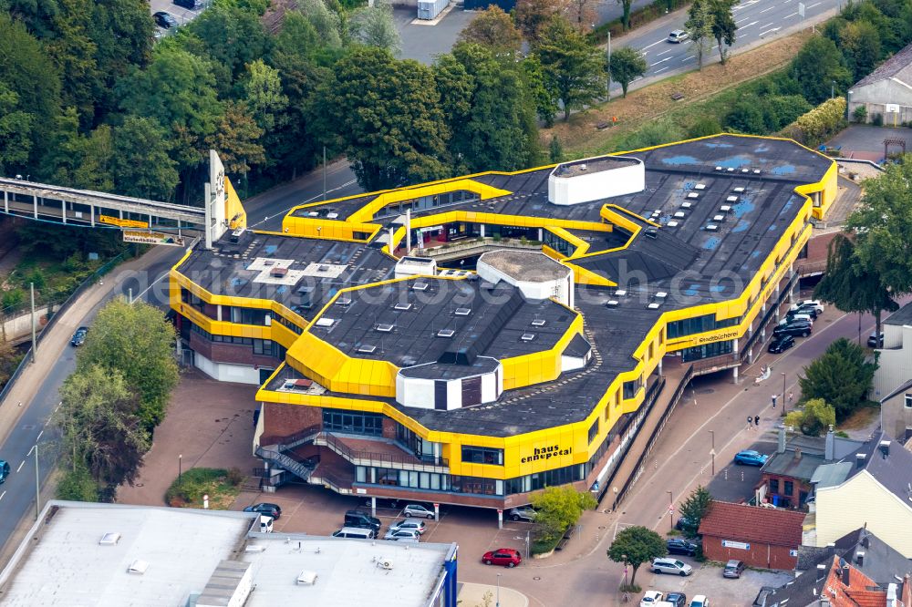 Ennepetal from above - Events and arts center Haus Ennepetal in Ennepetal in the state of North Rhine-Westphalia